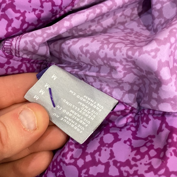 💕 Columbia pink purple rain jacket hooded windbreaker sz Medium nwot 💕 - Picture 14 of 14